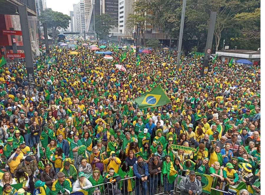 Manifestação na Avenida Paulista, em São Paulo